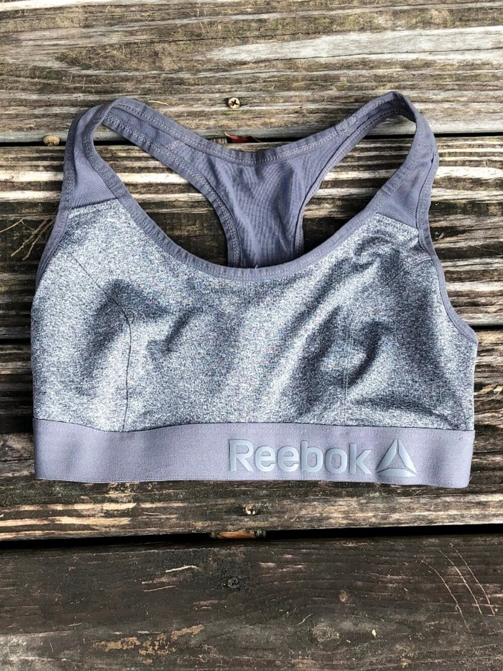 Reebok Heather Gray Racerback Sports Bra - XS